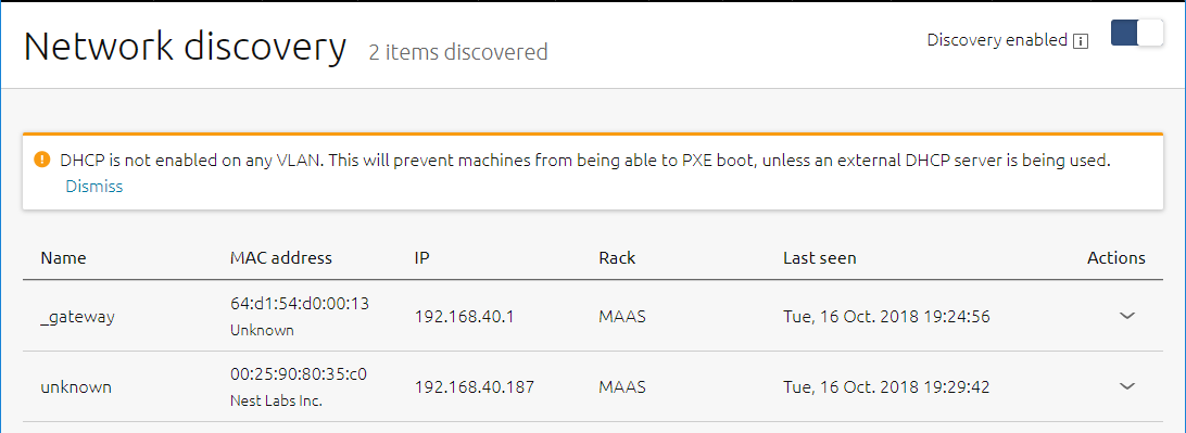 Network discovery